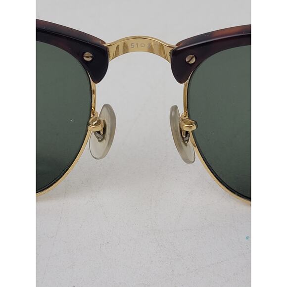 Ray-Ban Clubmaster Classic Sunglasses RB3016 | Tortoise Shell Frame Green Lenses - Picture 10 of 11